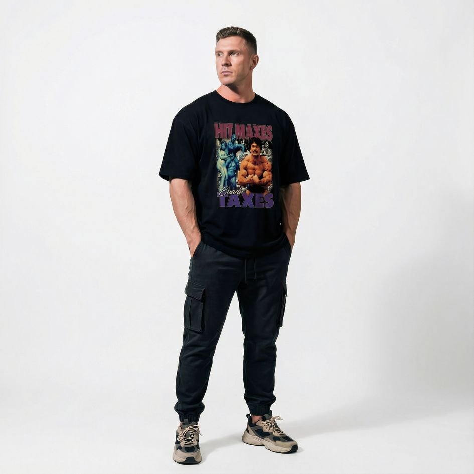 Hit Maxes Evade Taxes Oversized T-Shirt - Most Natty