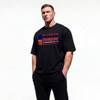 TAKE TREN 24 bodybuilding oversized t-shirt showing front graphic print