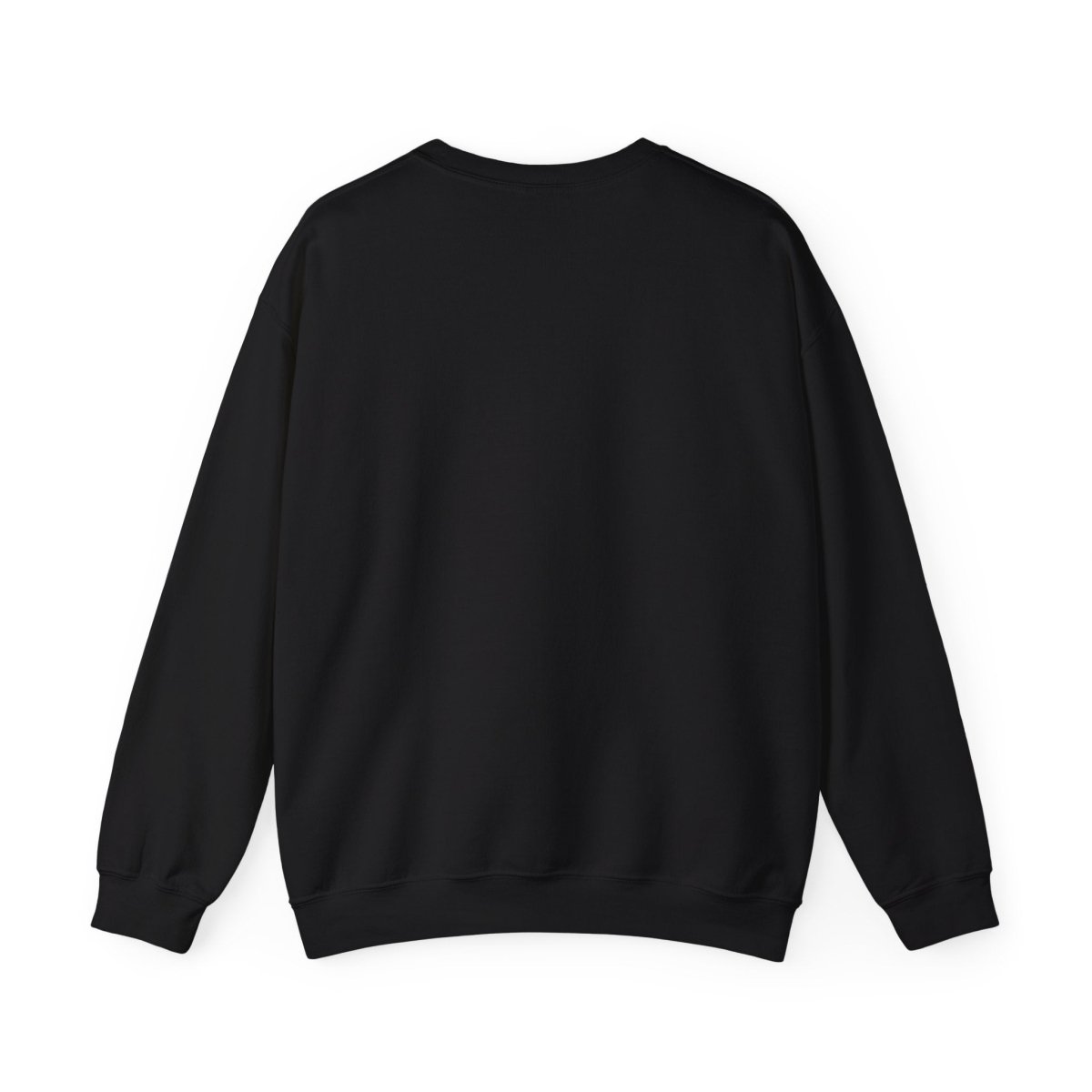 Ronnie Coleman Back On That Basic Stuff gym pump cover crewneck rear flat lay showing blank back on white background