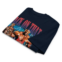 Most Natty Back On That Basic Stuff oversized gym t-shirt folded showing black garment fabric and drop-shoulder cut