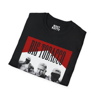 Most Natty Big Tobacco gym t-shirt folded showing white garment fabric and classic fit