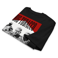 Most Natty Big Tobacco oversized gym t-shirt folded showing white garment fabric and drop-shoulder cut