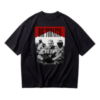 Markus Ruhl Big Tobacco oversized gym t-shirt front flat lay on white background