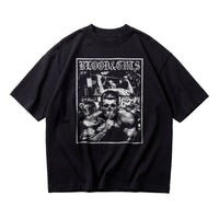 Dorian Yates Blood and Guts oversized gym t-shirt front flat lay on white background