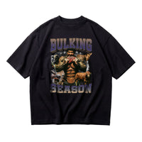 Rich Piana Bulking Season oversized gym t-shirt front flat lay on white background