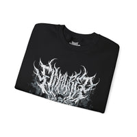 Tom Platz Final Rep gym pump cover crewneck folded showing black fleece fabric and relaxed fit