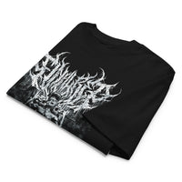 Most Natty Final Rep oversized gym t-shirt folded showing black garment fabric and drop-shoulder cut