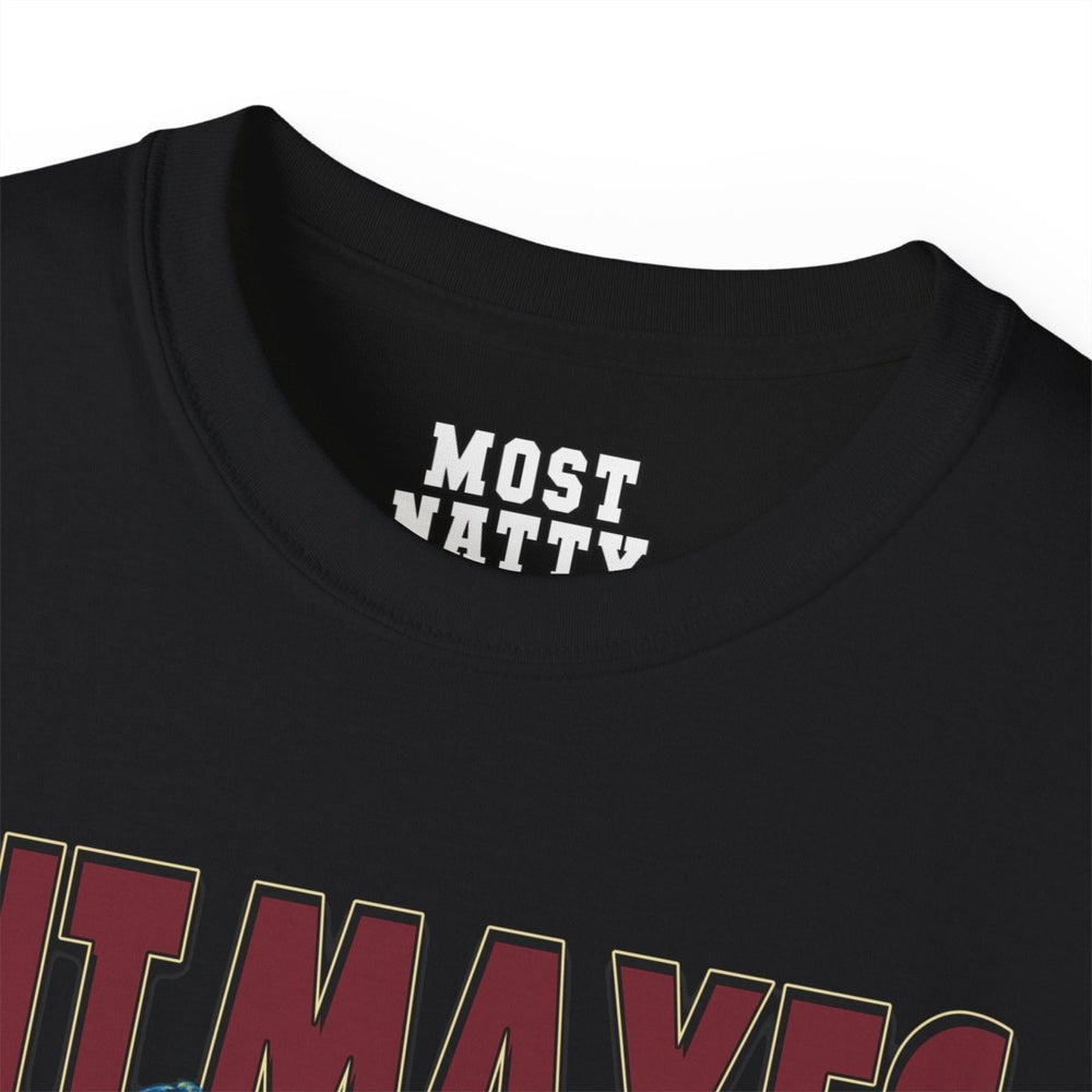 Most Natty inner neck label print and crew neck collar detail on black gym t-shirt