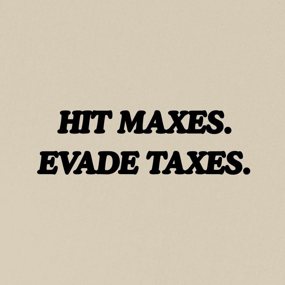 Hit Maxes Evade Taxes Hoodie - Most Natty