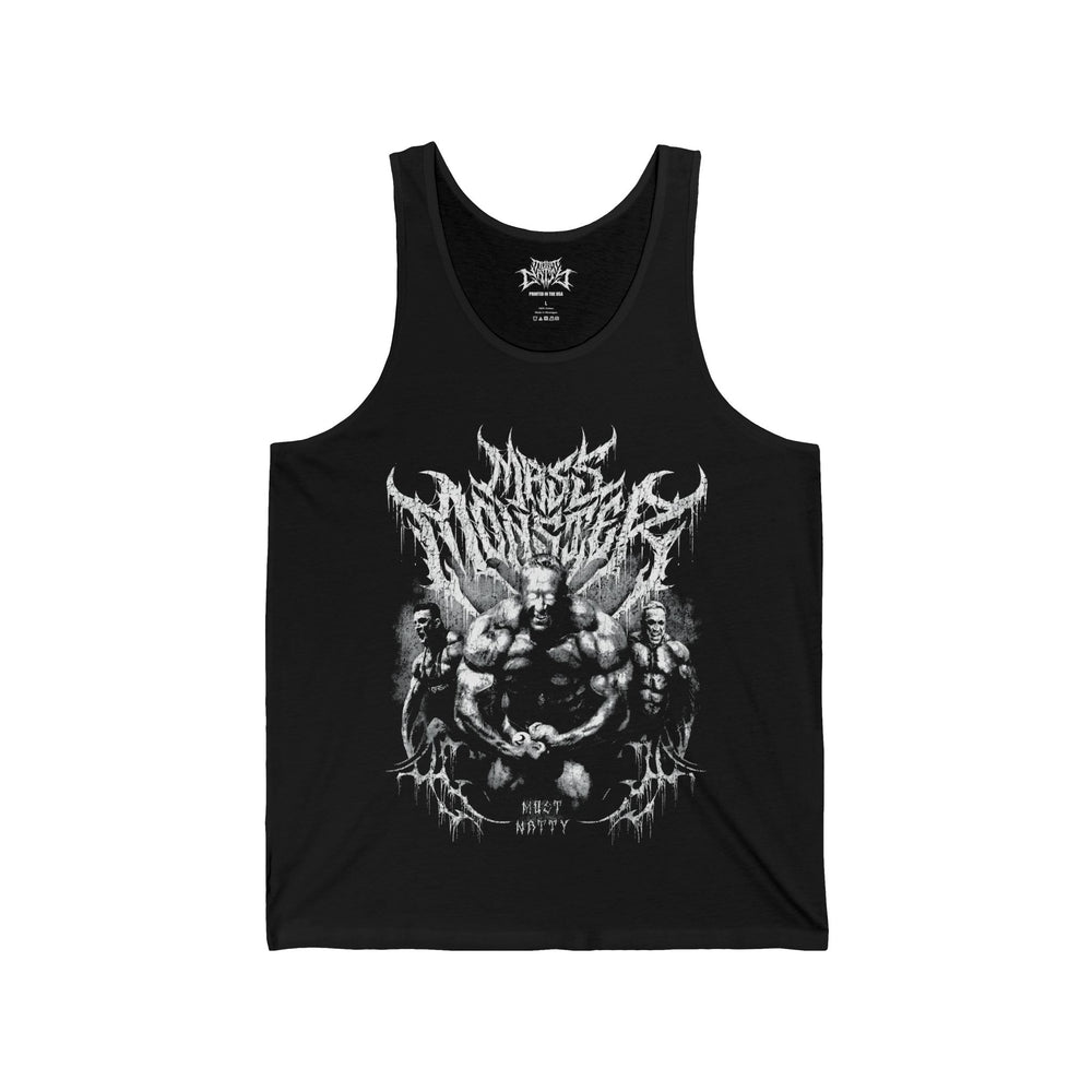 Markus Ruhl Mass Monster gym tank top front flat lay on white background