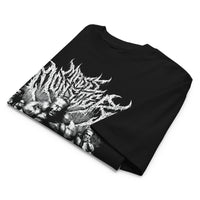 Most Natty Mass Monster oversized gym t-shirt folded showing black garment fabric and drop-shoulder cut