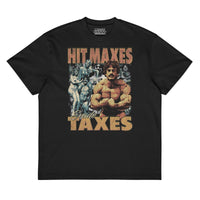 Hit Maxes Evade Taxes Vintage Oversized T-Shirt - Most Natty
