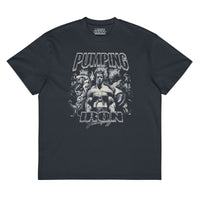 Pumping Iron Oversized T-Shirt Grey - Most Natty