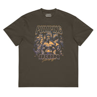 Pumping Iron Oversized T-Shirt Orange - Most Natty