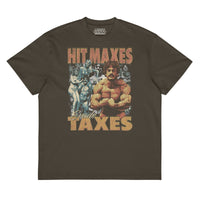 Hit Maxes Evade Taxes Vintage Oversized T-Shirt - Most Natty