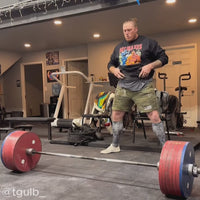 Instagram User Tgulb deadlifting in his Hit Maxes Evade Taxes Pump Cover