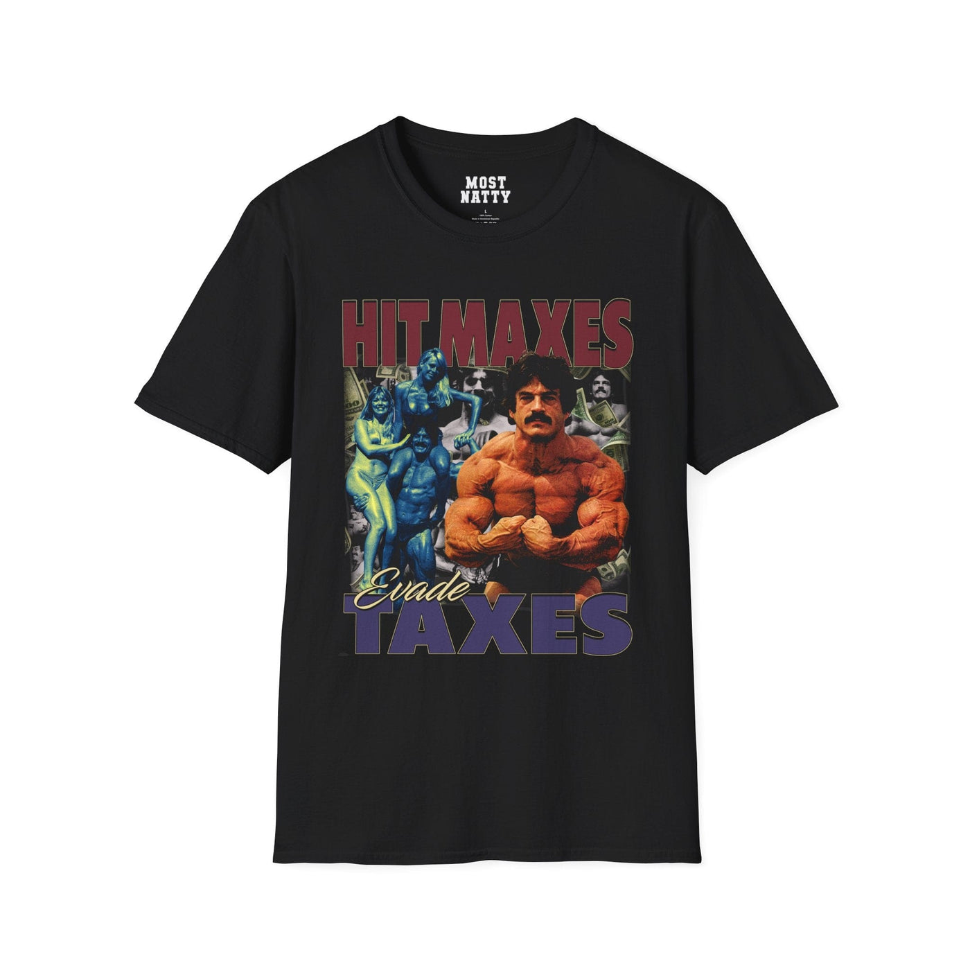 T-Shirt Black / S Evade Taxes Hit Maxes T-Shirt