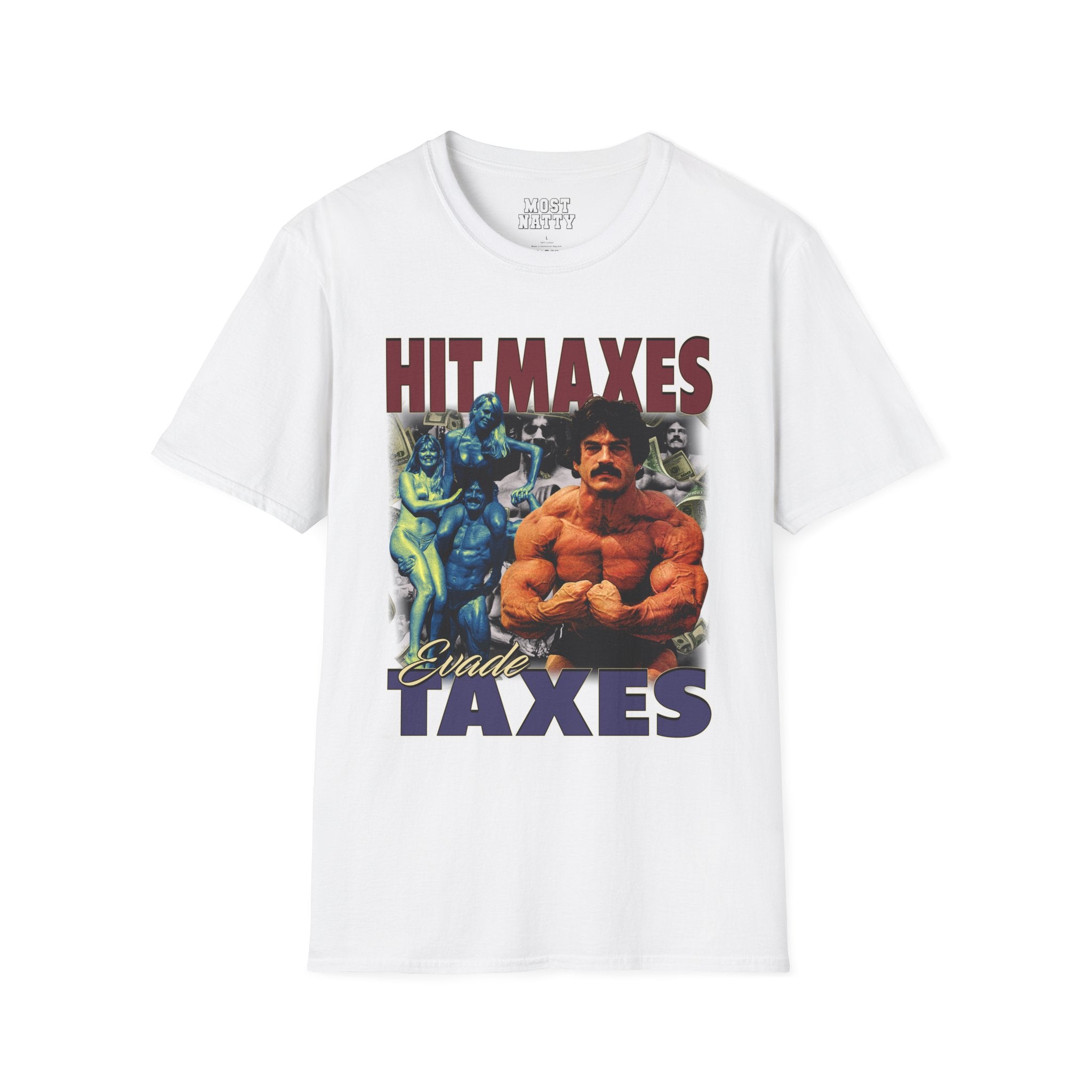 T-Shirt White / S Evade Taxes Hit Maxes T-Shirt