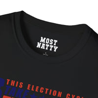 Most Natty inner neck label print and crew neck collar detail on black gym t-shirt