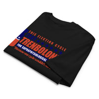 TAKE TREN 24 oversized gym t-shirt folded showing white garment fabric and drop-shoulder cutmockup