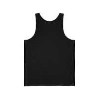 Most Natty Today Is Leg Day gym tank top rear flat lay showing back on white background